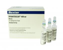Уромитексан 400 мг 4 мл N15 раствор