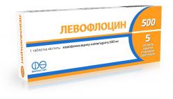 Левофлоцин таблетки 500 мг №5