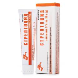 Линимент стрептоцида 5% 30 г