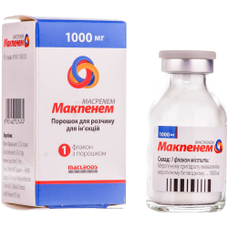 Макпенем 1000 порошок для раствора для инъекций по 1000 мг, 1 шт.
