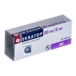 Экватор таблетки от повышенного давления, 20 мг/5 мг, 30 шт.