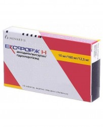 Эксфорж Н таблетки по 10 мг/160 мг/12,5 мг, 14 шт.