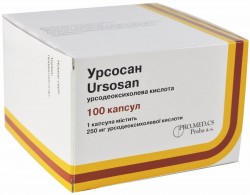 Урсосан капсулы по 250 мг, 100 шт.