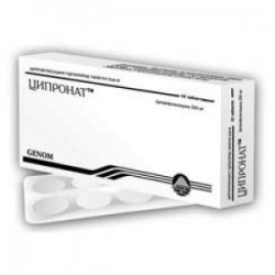 Ципронат таблетки по 500 мг, 10 шт.
