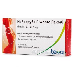 Нейрорубин-Форте Лактаб таблетки, 20 шт.