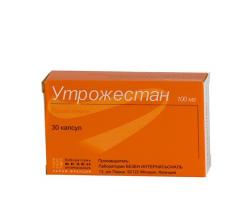 Утрожестан капсулы по 100 мг, 30 шт.