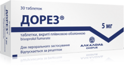 Дорез 5 мг N30 таблетки