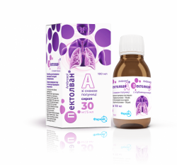 Пектолван А сироп со вкусом клубники 30 мг/5 мл 100 мл