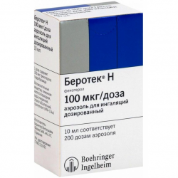 Беротек Н 100 мг 10 мл 200 доз аэрозоль