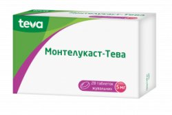 Монтелукаст-ТЕВА таблетки жевательные 5 мг, 28 шт.