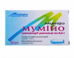 Суппозитории с мумиё, средство профилактически-гигиеническое, 10 шт.