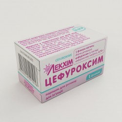 Цефуроксим раствор по 1,5 г в флаконе, 1 шт.