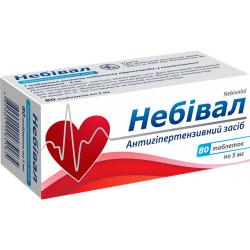 Небивал 5 мг N80 таблетки