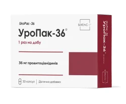 Уропак-36 диетическая добавка для профилактики заболеваний мочеполовой системы в капсулах, 30 шт.