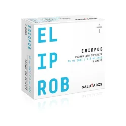 Еліпроб р-н д/ін. 15мг/1,5мл амп. 1,5мл №5