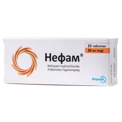 Нефам таблетки по 30 мг, 20 шт.