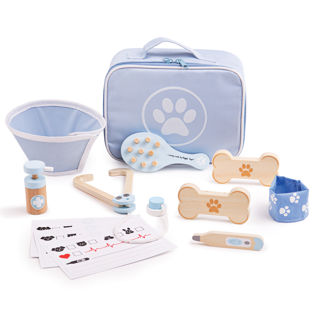 Bigjigs Toys Juego de Rol Infantil Doctor Enfermera Tocador Dentista - Imagen 36 de 43