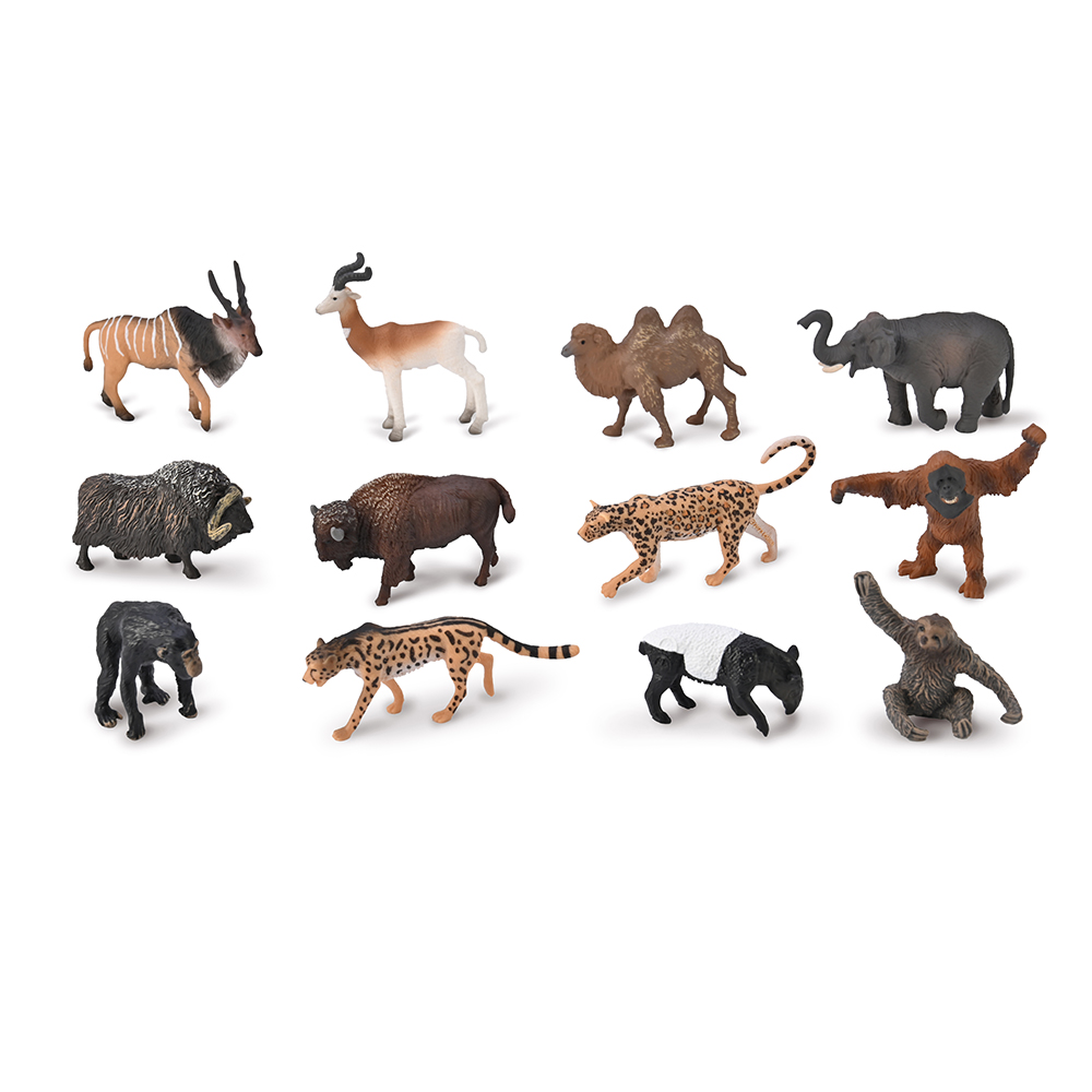 郵送買取 新品5台以上送料無料キャンペーン中！！  Animals Wild Mini of Set Box CollectA - Hand-Finished 12 その他