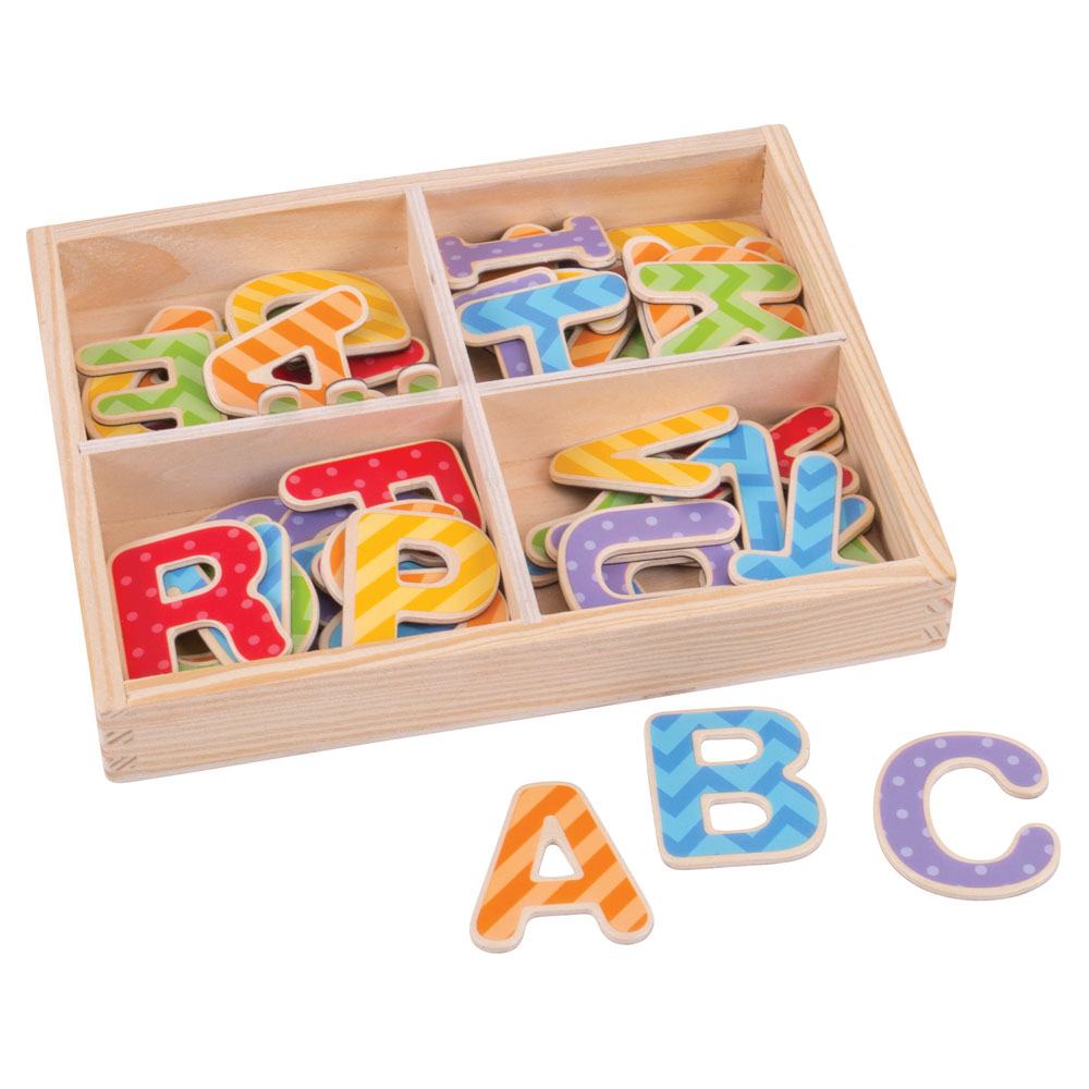 Bigjigs Juguetes Madera Educativos Letras Magnéticas Números Palabras Alfabeto - Imagen 10 de 15