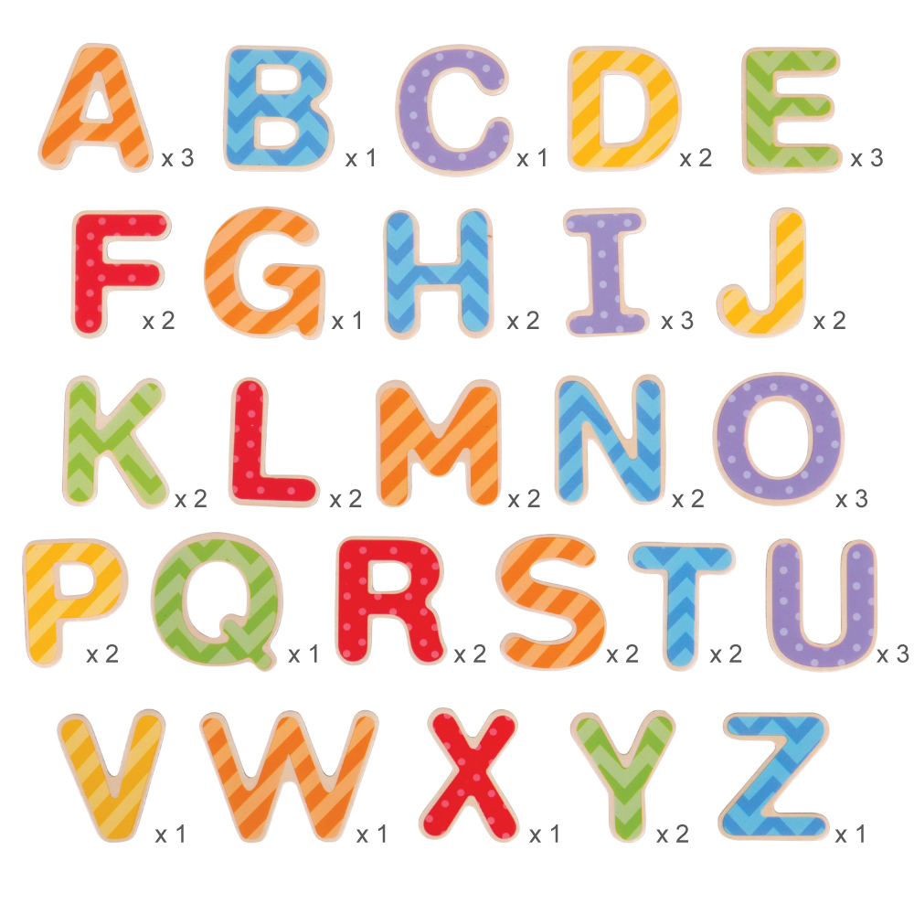 Bigjigs Juguetes Madera Educativos Letras Magnéticas Números Palabras Alfabeto - Imagen 11 de 15