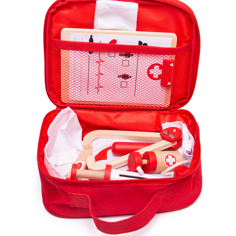 Bigjigs Toys Juego de Rol Infantil Doctor Enfermera Tocador Dentista - Imagen 15 de 43