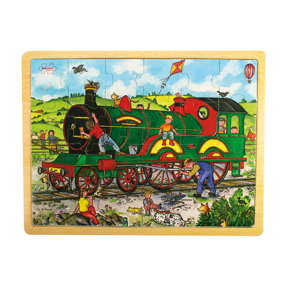 Rompecabezas Bigjigs Toys Bandeja Gruesa de Madera 24 Piezas - Elige tu Diseño - Imagen 7 de 8
