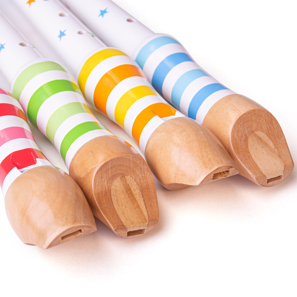 Grabadora de madera para niños Bigjigs Toys, instrumento musical, 4 colores disponibles - Imagen 18 de 19