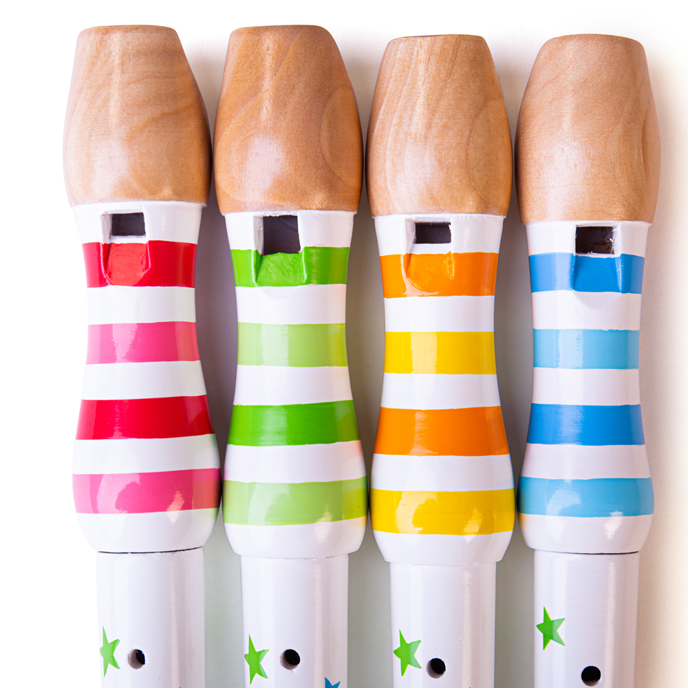 Grabadora de madera para niños Bigjigs Toys, instrumento musical, 4 colores disponibles - Imagen 7 de 19