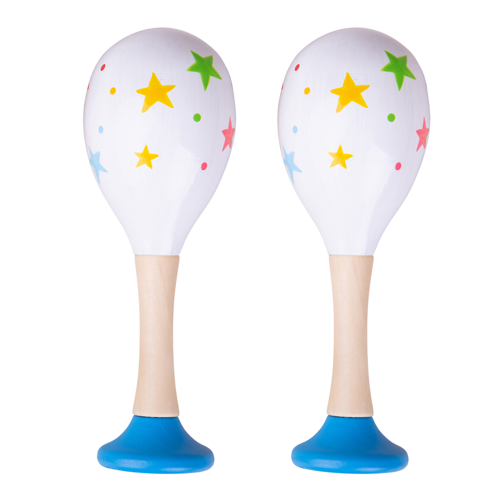 Bigjigs Toys Maraca de Madera - Instrumentos de Madera para Niños - Imagen 2 de 4