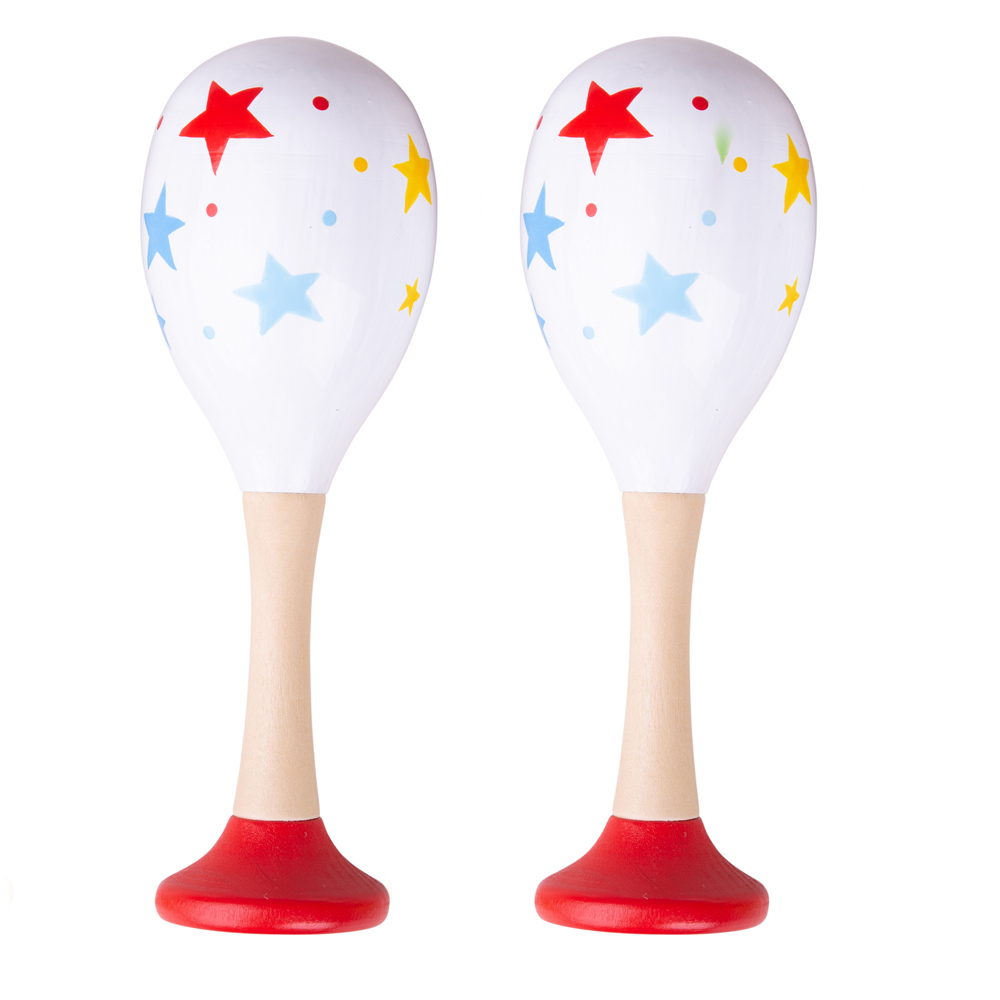 Bigjigs Toys Maraca de Madera - Instrumentos de Madera para Niños - Imagen 3 de 4