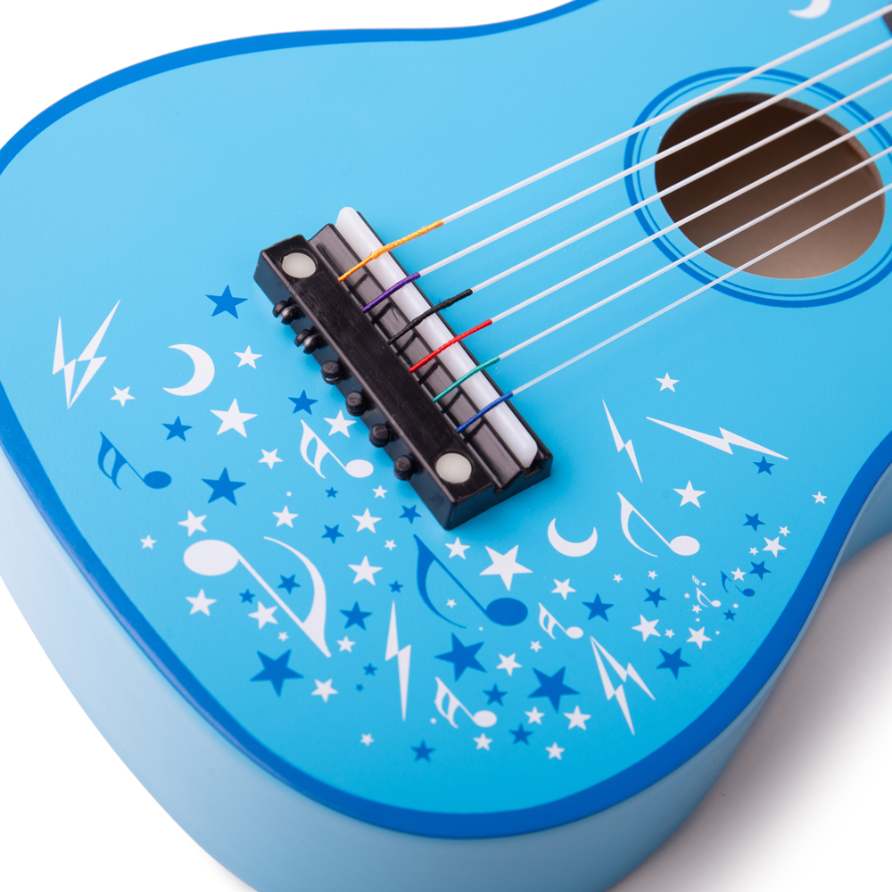 Tidlo, Guitarra de Juguete para Niños con 6 Cuerdas y Plectro, Disponible en Rosa y Azul - Imagen 8 de 13