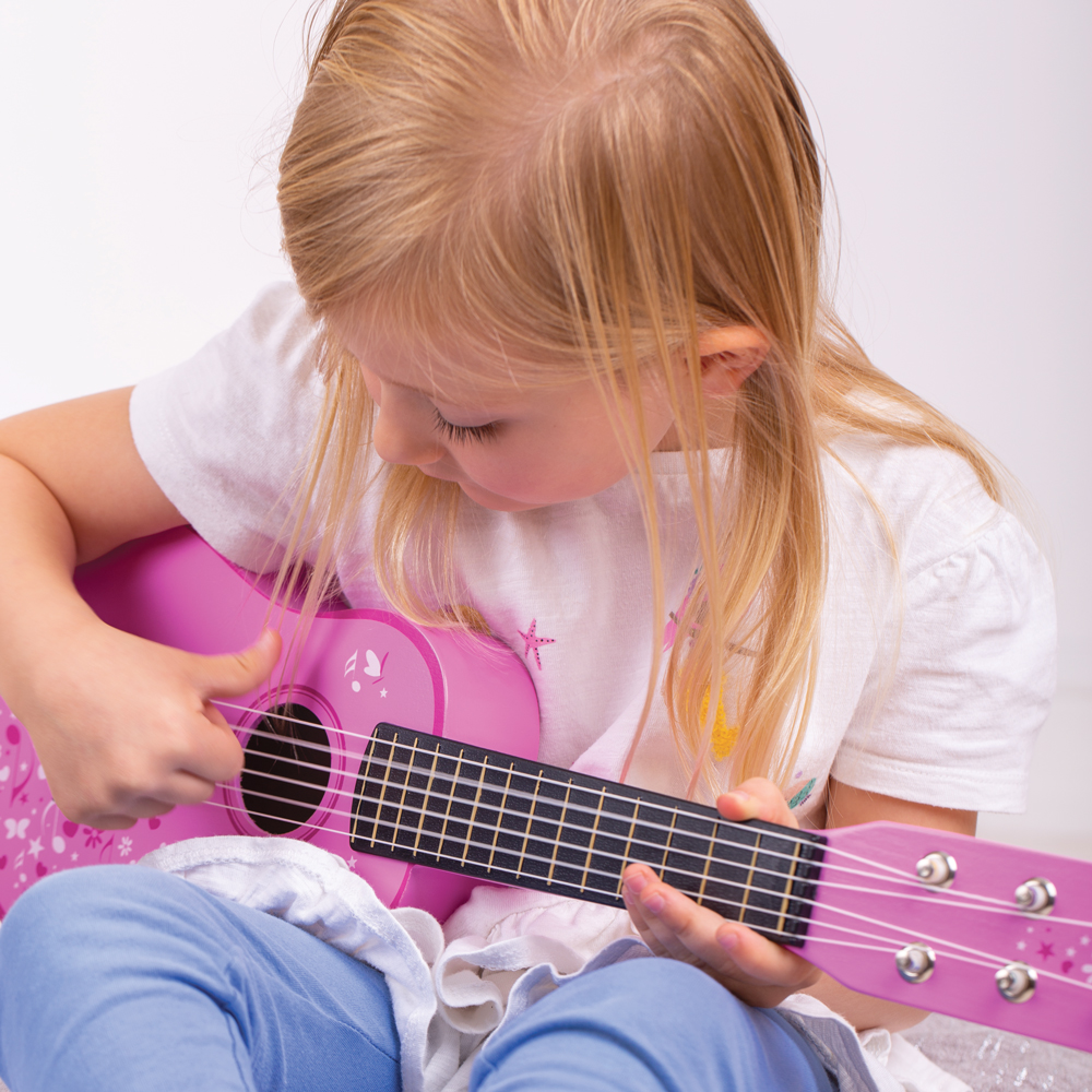 Tidlo, Guitarra de Juguete para Niños con 6 Cuerdas y Plectro, Disponible en Rosa y Azul - Imagen 13 de 13