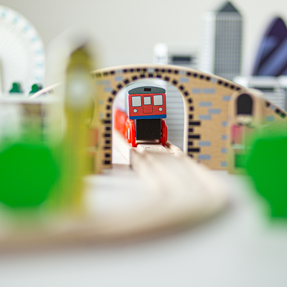 Tidlo Wooden City Of London Train Set, Train Sets For Kids - Over