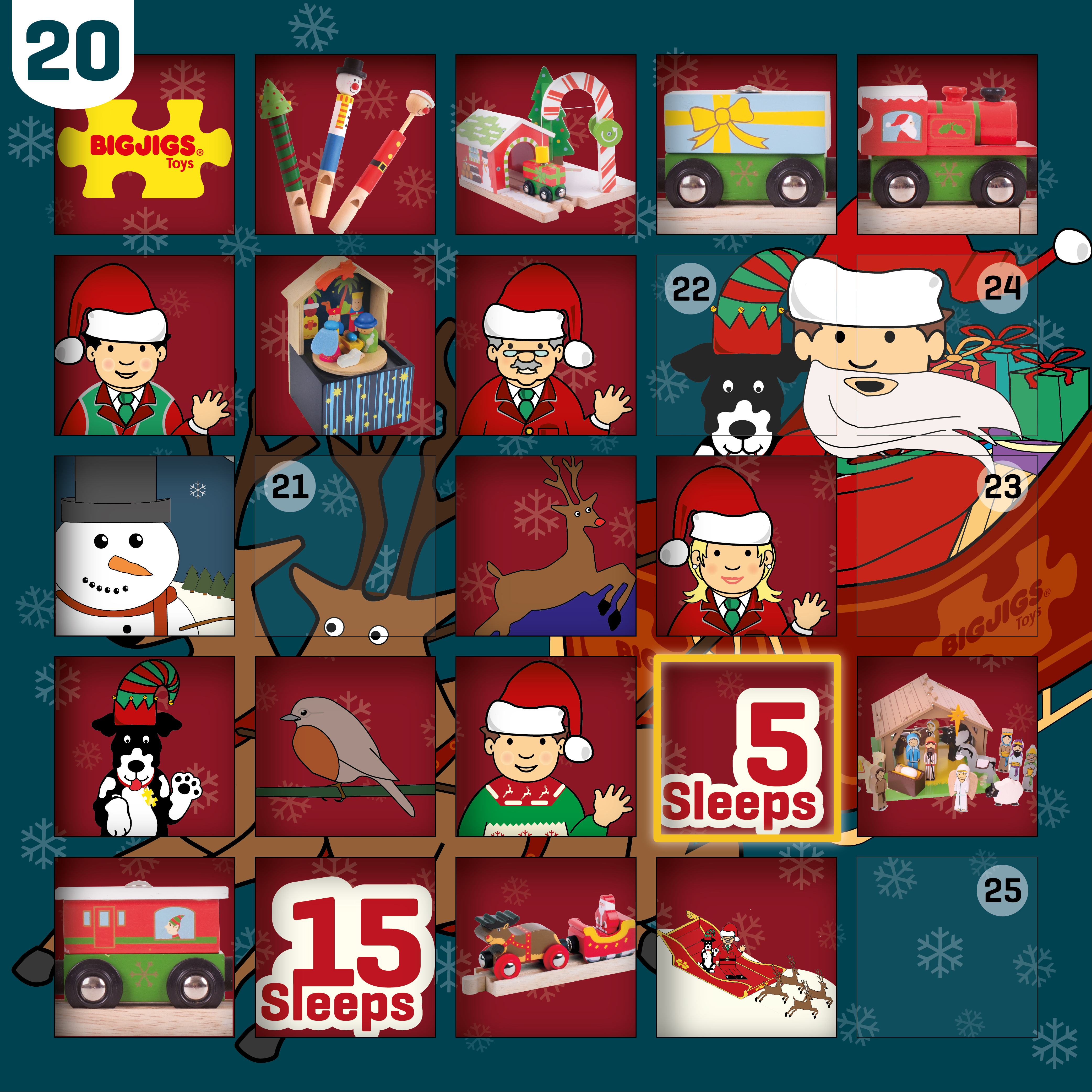 door opening 20 advent calendar