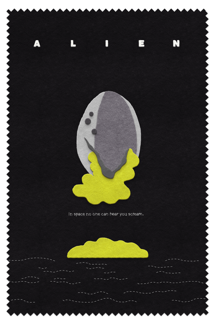 Alien felt design