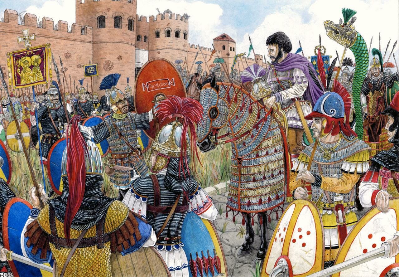 Belisarius under the walls of Rome by Pavel Simak