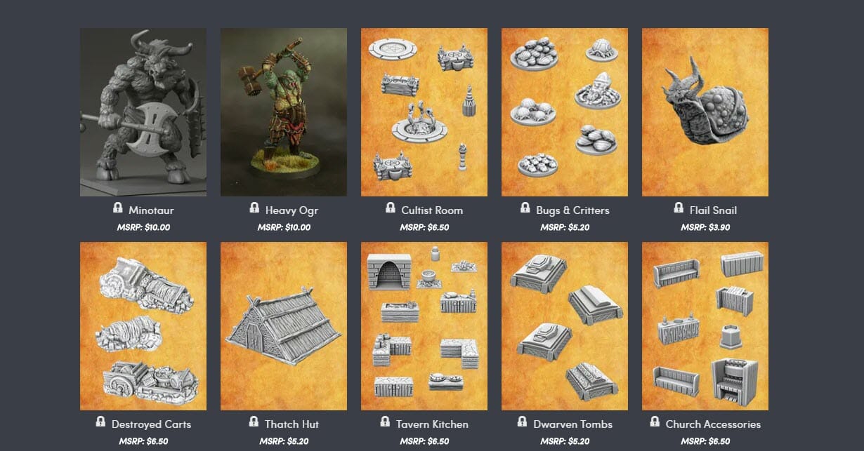 Fantasy 3D printable models