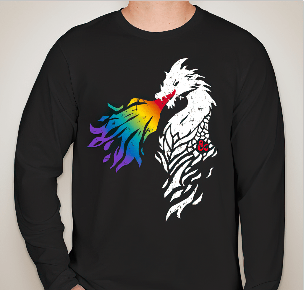 Limited edition D&D rainbow dragon