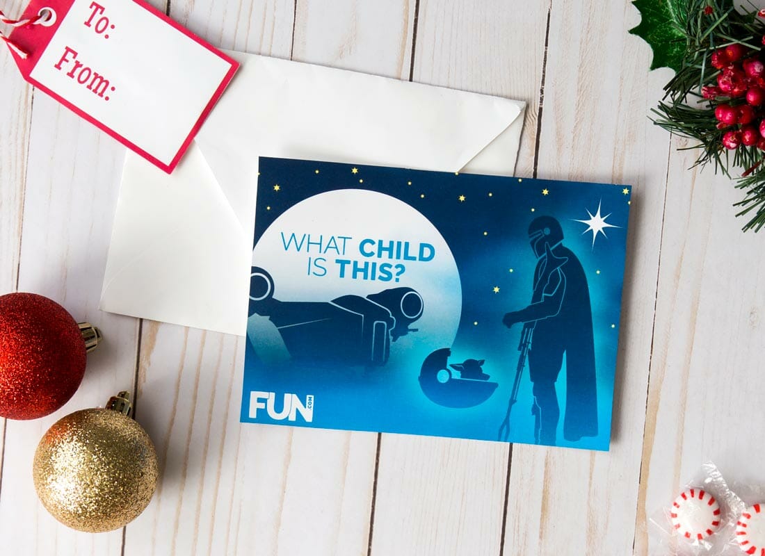 Download free Mandalorian Christmas card