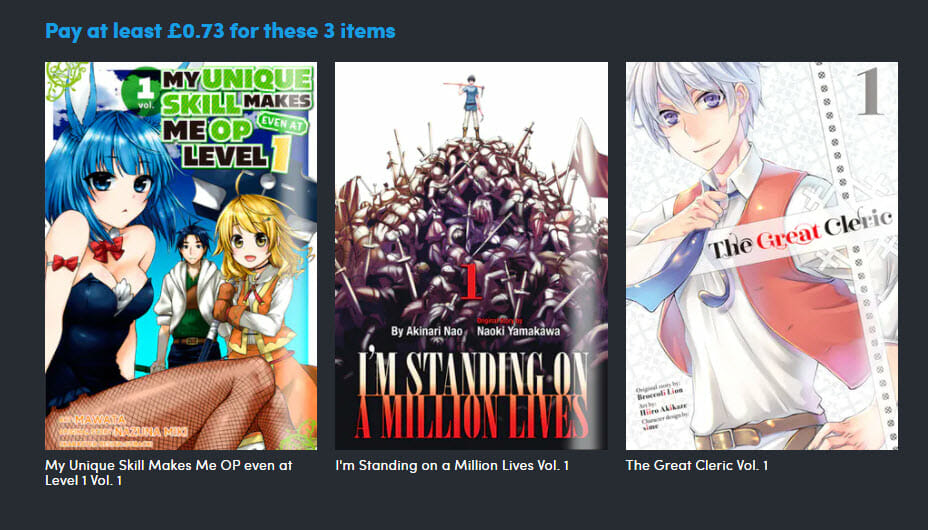 Isekai bundle £0.73