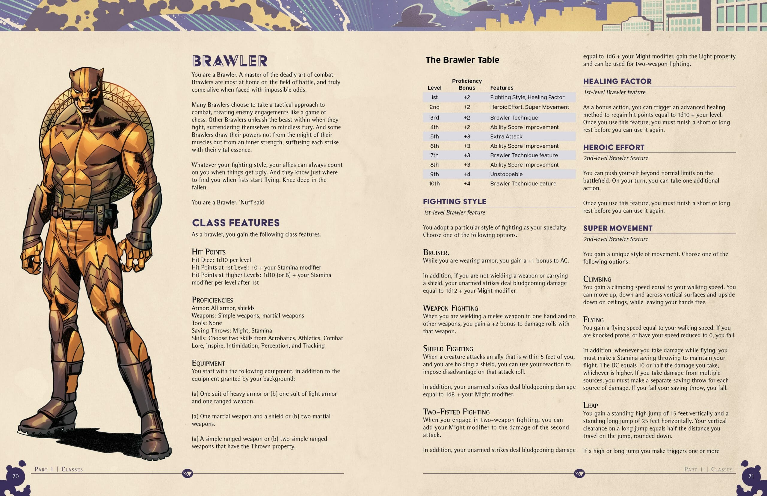 Legends of the MetaVerse 5e RPG layout preview