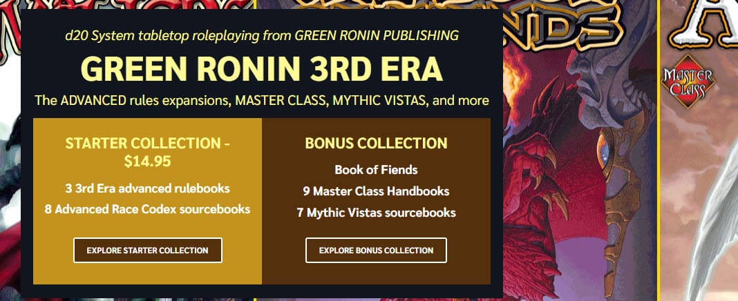 Green Ronin 3rd era