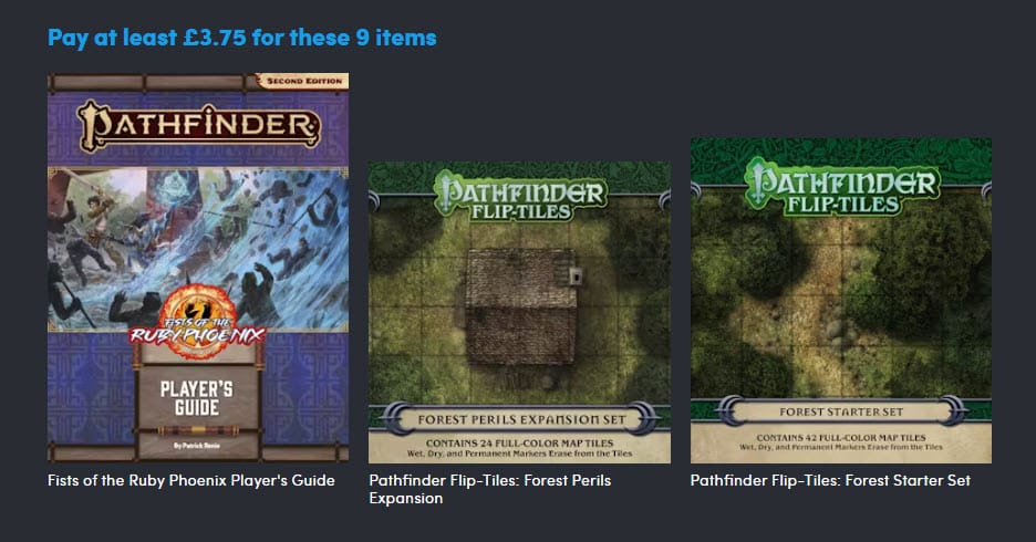 Pathfinder 2e bundle