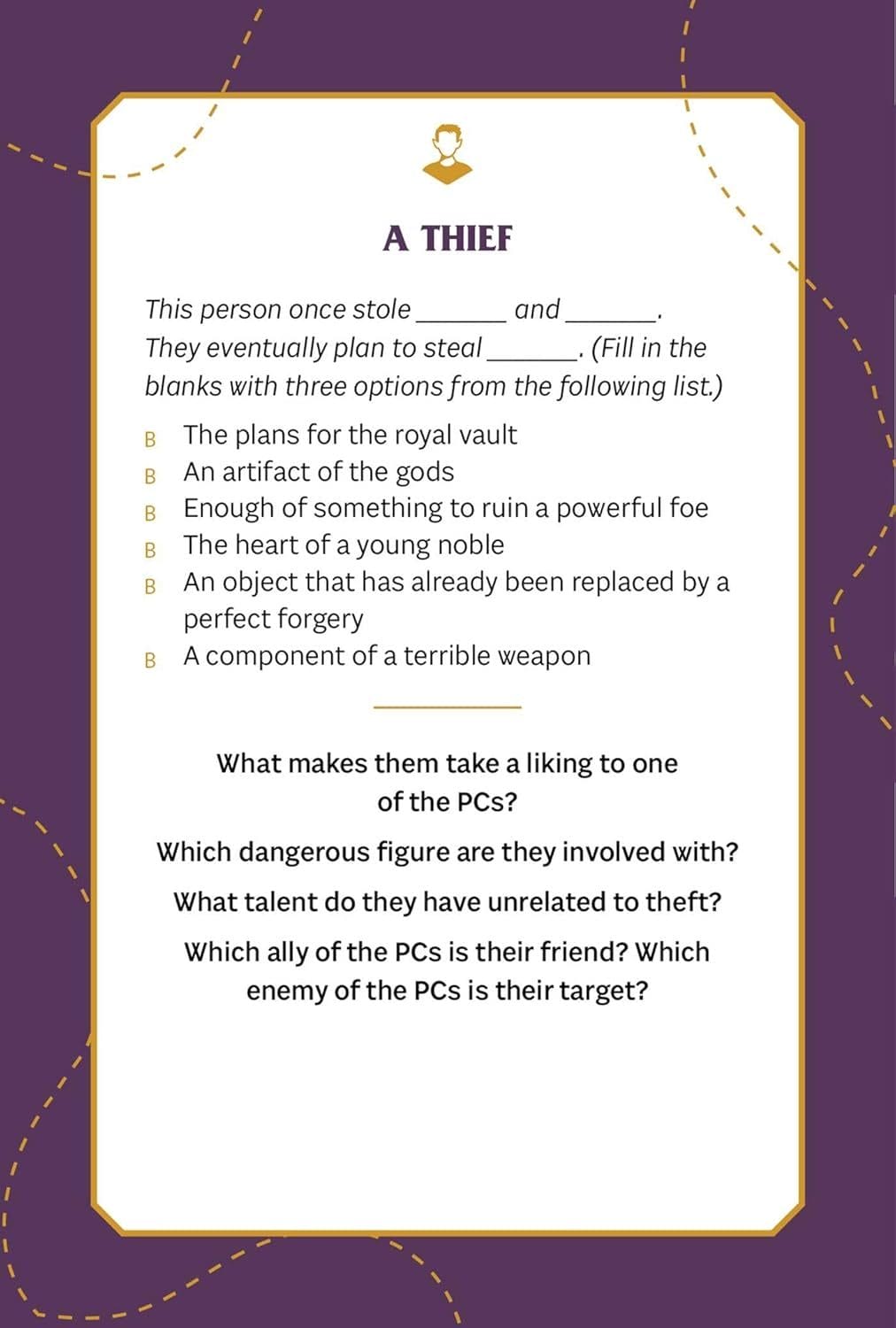Thief card