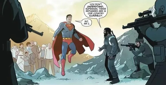 Superman reminding ICE that he's an alien
