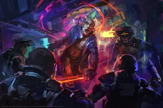 Cyberpunk Neon Rain