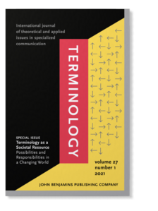 Terminology International Journal of Theoretical and Applied Issues in Specialized Communication