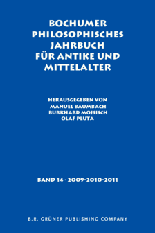 Bochumer Philosophisches Jahrbuch für Antike und Mittelalter