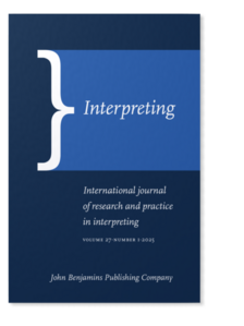 Interpreting International Journal of Research and Practice in Interpreting