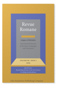 Revue Romane Langue et littérature International Journal of Romance Languages and Literatures